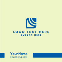 Blue Corporate Symbol Business Card Design