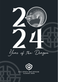 Dragon New Year Flyer Image Preview