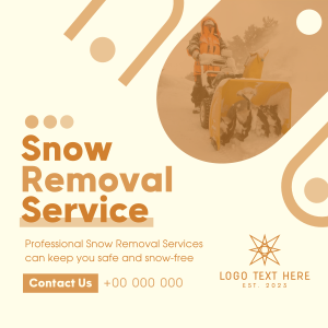 Minimal Snow Removal Instagram Post Image Preview