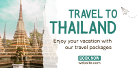 Thailand Travel Twitter Post Design