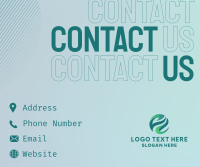 Smooth Corporate Contact Us Facebook Post Design