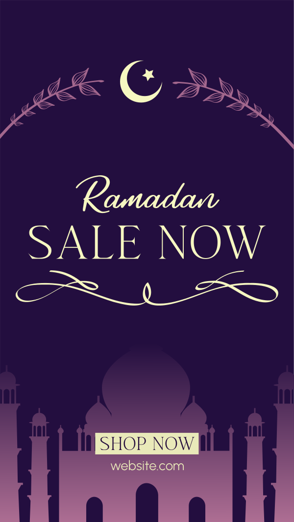 Ramadan Mosque Sale Facebook Story Design