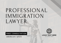 Immigration Lawyer Postcard Design