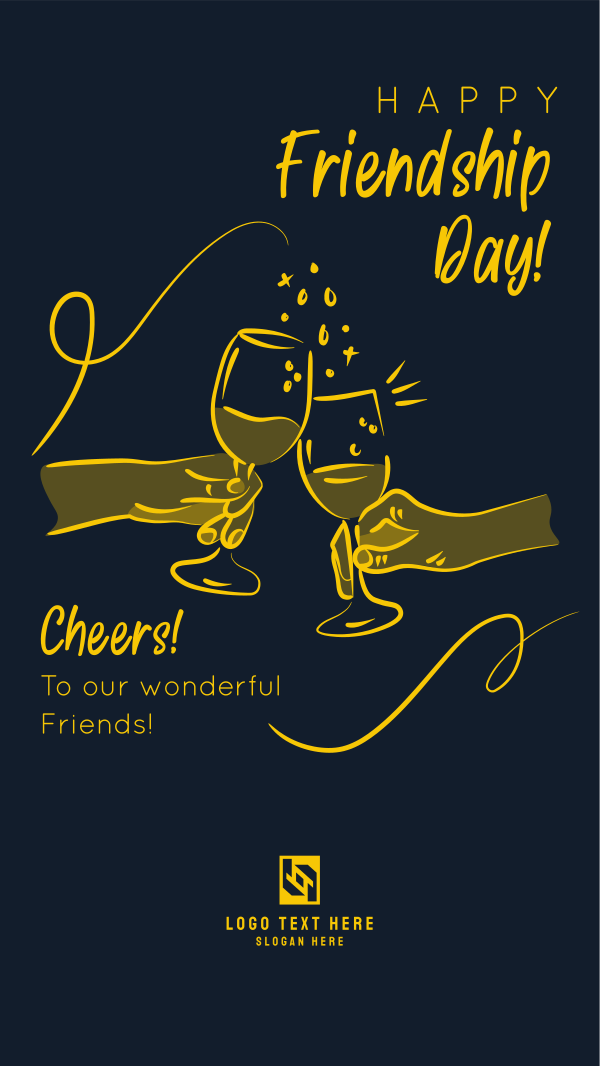 Friendship Day Cheers Instagram Story Design Image Preview