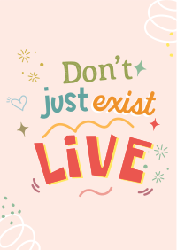 Live Positive Quote Flyer Image Preview
