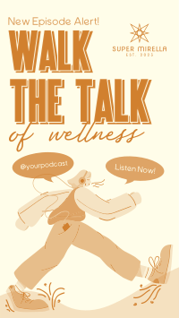 Walk Wellness Podcast Facebook Story Design