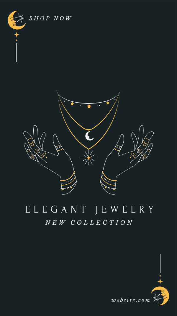 Elegant Jewelry Instagram Story Design Image Preview