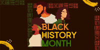 African Black History Twitter Post Design