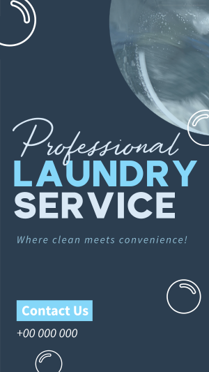 Professional Laundry Service Instagram story Image Preview