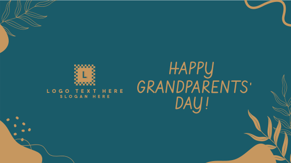 Grandparents Day Organic Abstract Facebook Event Cover Design Image Preview