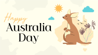 Kangaroo Australia Day Facebook Event Cover Design