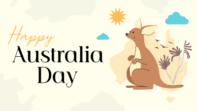 Kangaroo Australia Day Facebook event cover Image Preview