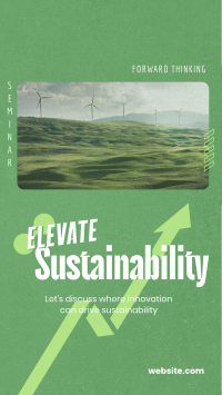 Elevating Sustainability Seminar Instagram reel Image Preview