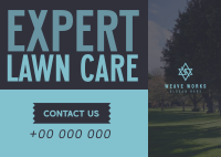 Minimalist Lawn Care Experts Postcard Image Preview