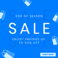 Minimalist End of Season Sale Linkedin Post Design