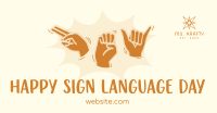 Hey, Happy Sign Language Day! Facebook Ad Image Preview