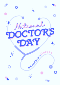 Quirky Doctors Day Poster Design