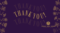 Dainty Floral Thank You Facebook event cover Image Preview