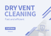 Dryer Vent Cleaner Postcard Design