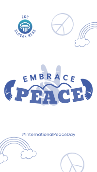 Embrace Peace Day Instagram story Image Preview