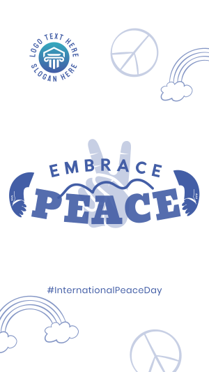 Embrace Peace Day Instagram story Image Preview