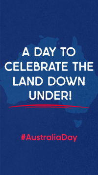 Australian Day Map Facebook Story Design