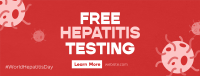 Textured Hepatitis Testing Facebook cover Image Preview