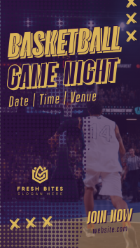 Basketball Game Night Facebook Story Design