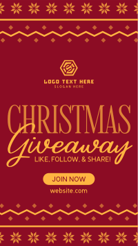 Christmas Giveaway Promo YouTube short Image Preview