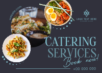 Food Catering Events Postcard Design