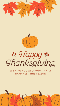 Happy Thanksgiving Facebook story Image Preview