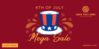 Festive Sale for 4th of July Twitter post Image Preview