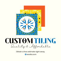 Custom Tiles Instagram Post Design