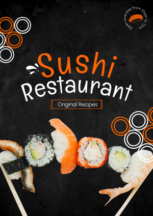 Sushi Resto Flyer Image Preview