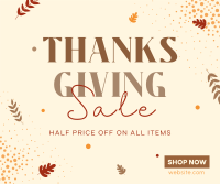Thanksgiving Sale Facebook Post Design