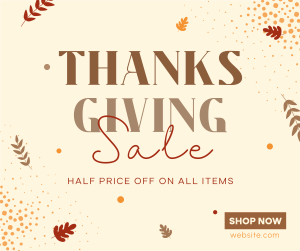 Thanksgiving Sale Facebook post Image Preview