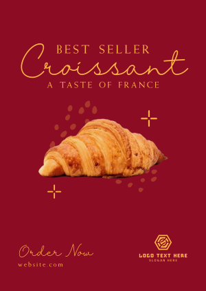 French Croissant Bestseller Poster Image Preview