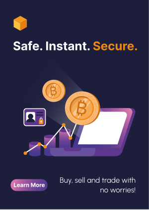 Secure Cryptocurrency Exchange Flyer Image Preview