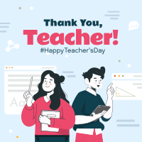 Thank You Teacher Instagram post | BrandCrowd Instagram post Maker