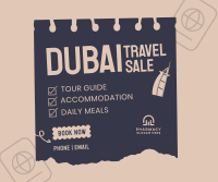 Dubai Travel Destination Facebook post Image Preview