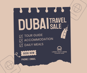 Dubai Travel Destination Facebook post Image Preview