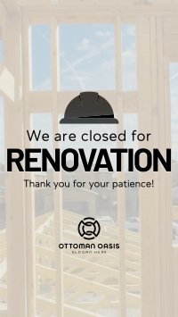 Closed for Renovation TikTok Video Image Preview