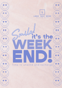 Smile Weekend Quote Poster Preview