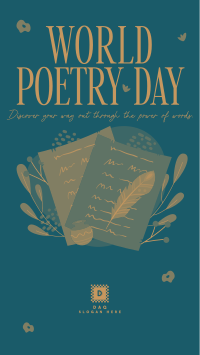 Poetry Creation Day Video Image Preview