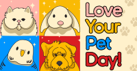 Modern Love Your Pet Day Facebook ad Image Preview