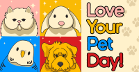 Modern Love Your Pet Day Facebook Ad Image Preview