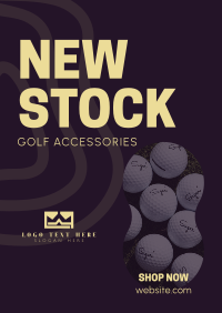 Golf Accessories Flyer Design