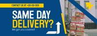 Reliable Delivery Courier Facebook cover Image Preview