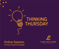 Thinking Thursday Facebook Post Design