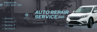 Auto Repair Service Twitter Header Design